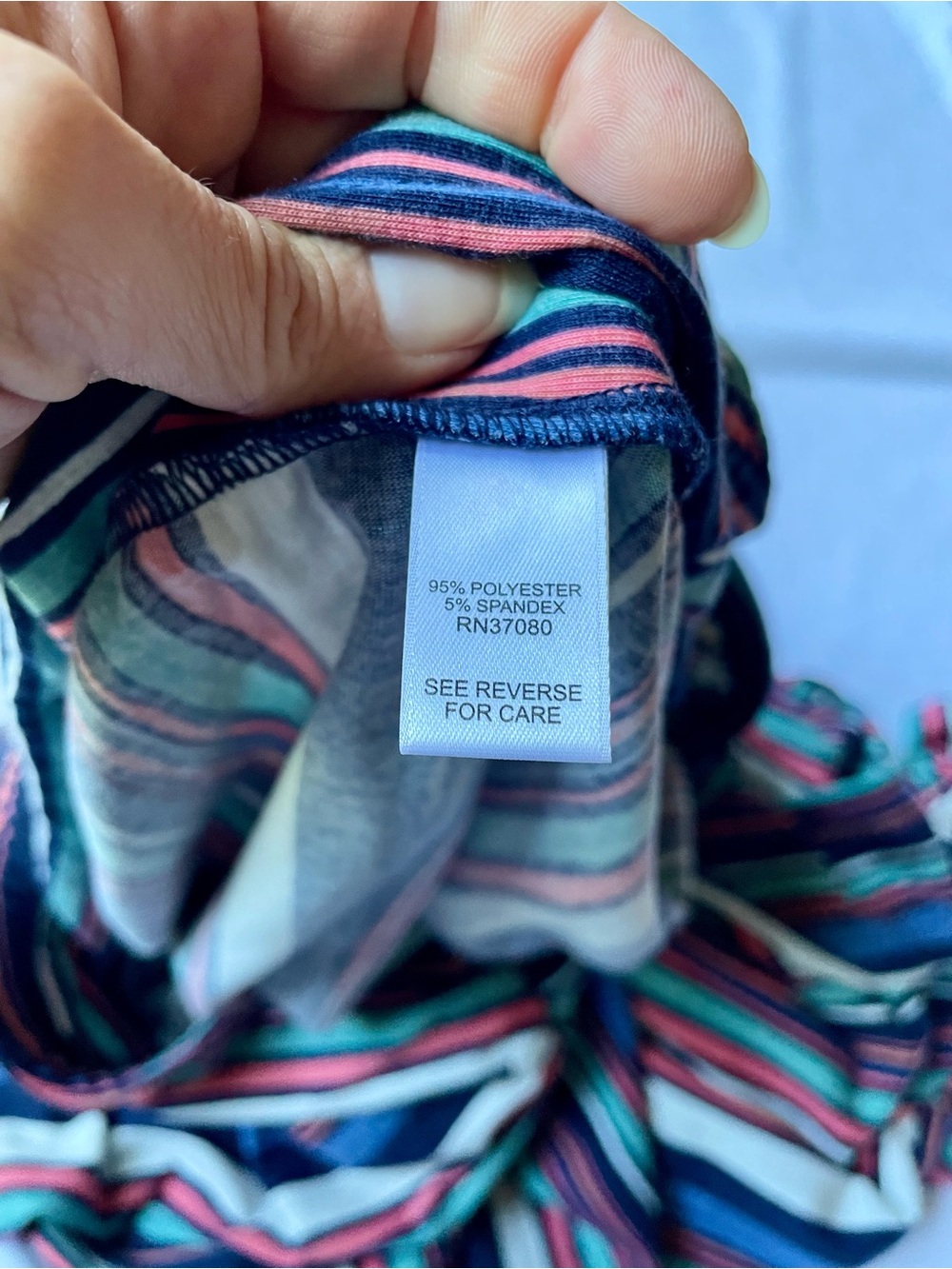Striped A-Line Midi Skirt - Blue & Pink
Size 22/24 W - Picture 9 of 11